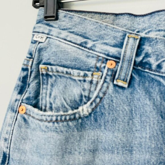 Citizens of Humanity Premium Vintage V Front Wide Leg Elodie Destruction 25 - Picture 10 of 14